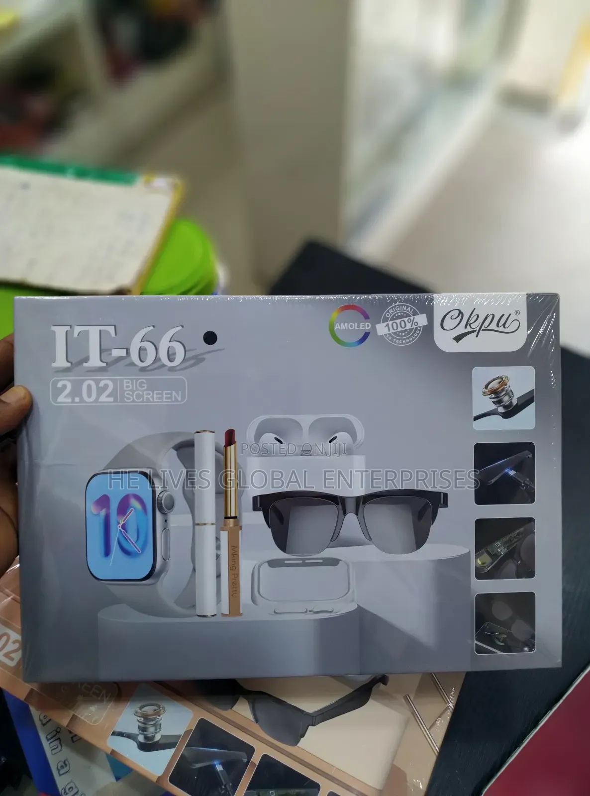 Smart Watch With Eye Glasses and Earbuds