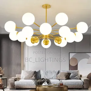 Modern Frosted Glass Chandelier Light