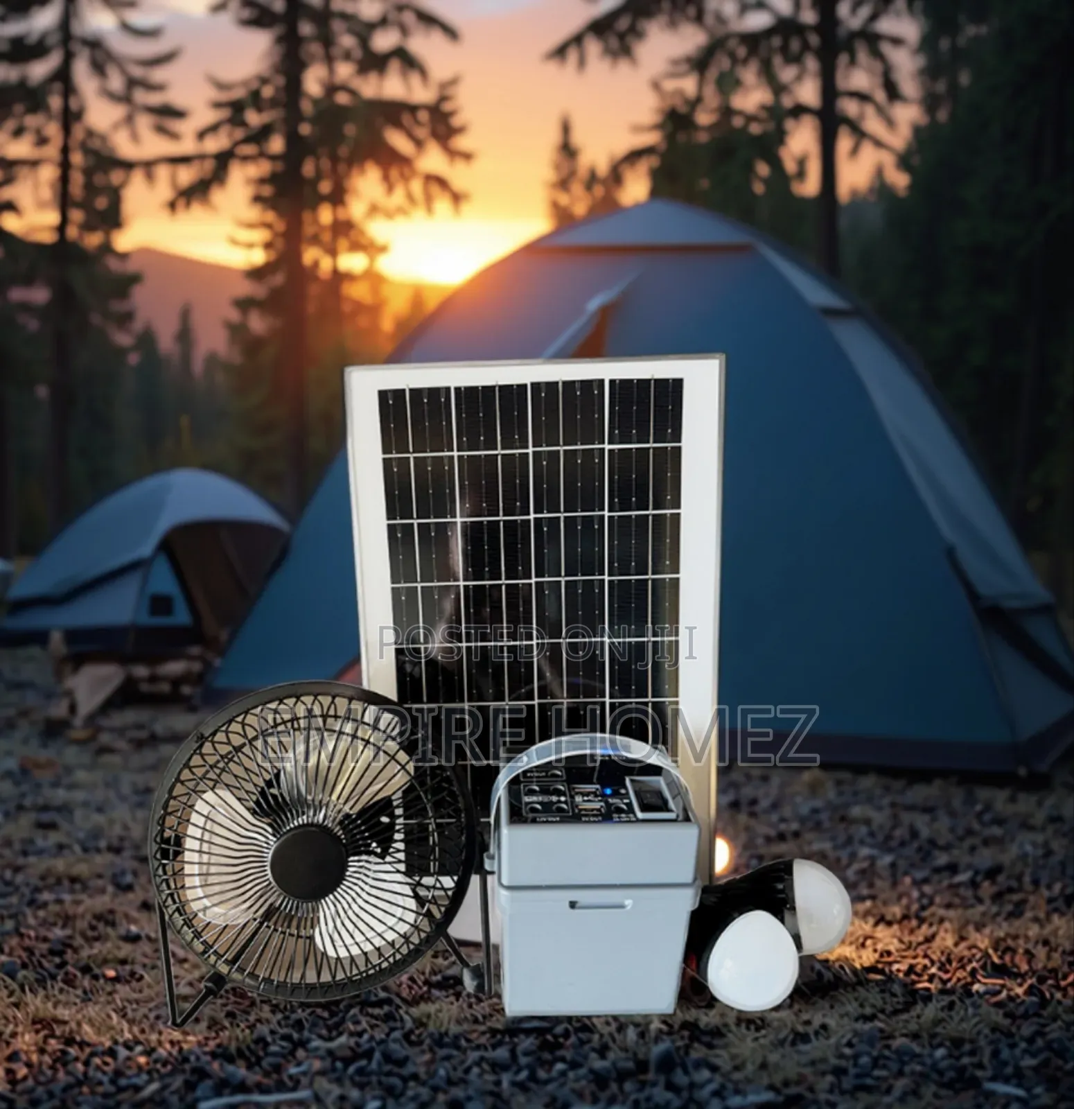 Mini Solar Energy Kit Lighting System With 12w Solar Panel