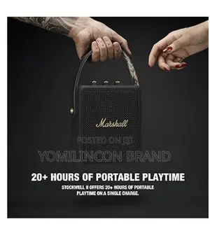 Marshall Stockwell Ii Portable Bluetooth Speaker, Black