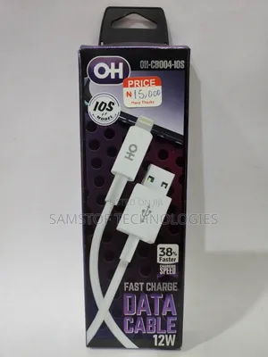 Oh Mobility Model Oh-Cb004-Ios Fast Charge Data Cable 12w
