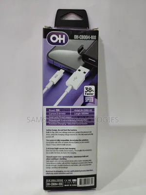 Oh Mobility Model Oh-Cb004-Ios Fast Charge Data Cable 12w