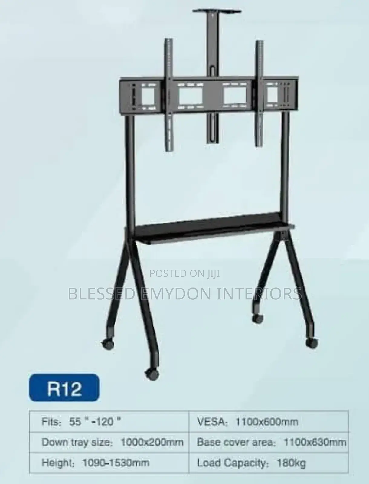 Mobile Tv Stand With Mount 55" - 120"