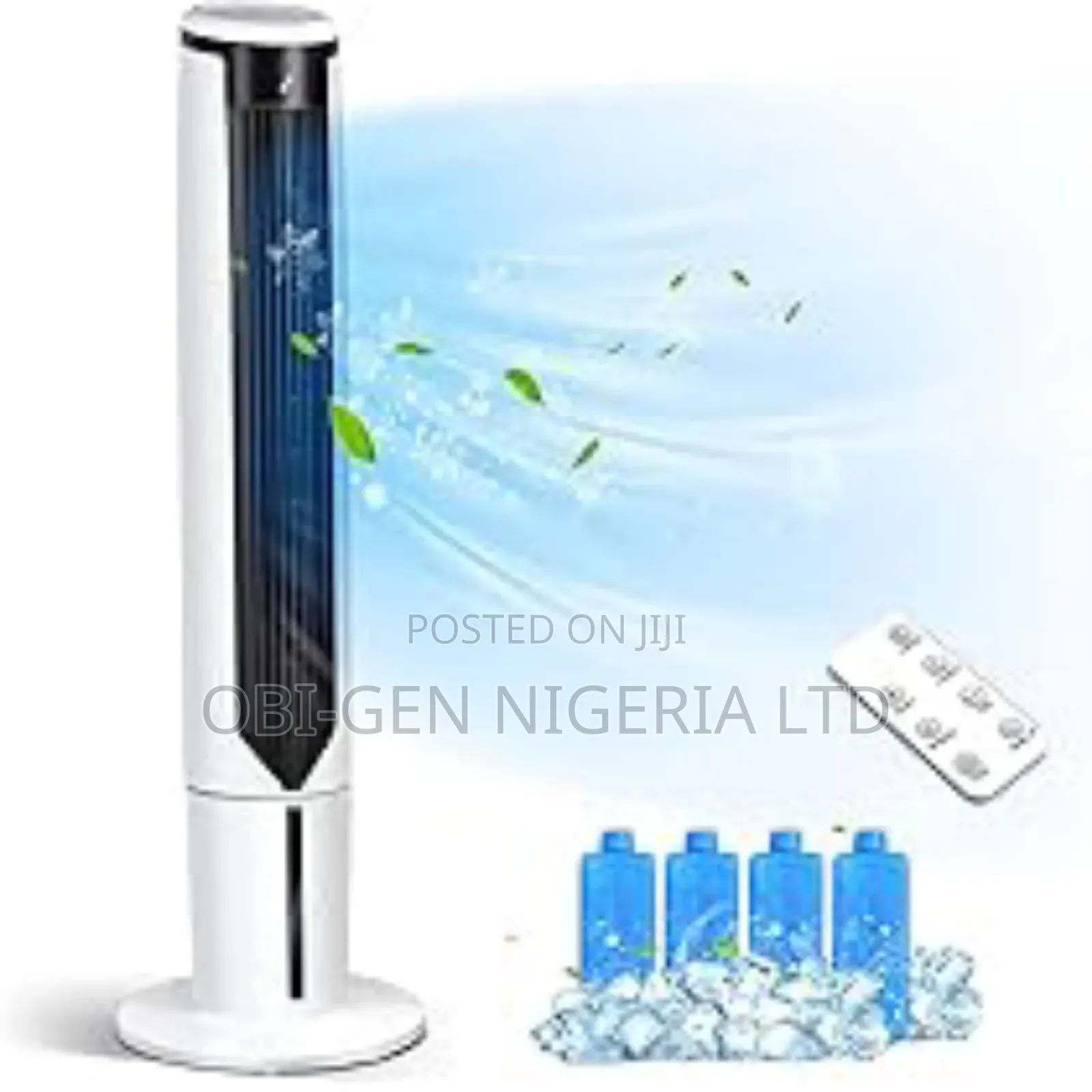 Air Cooler Featuring Ice Pack Compartments, Remote Control Set