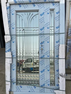 4ft Entrance Stainless Glass Door