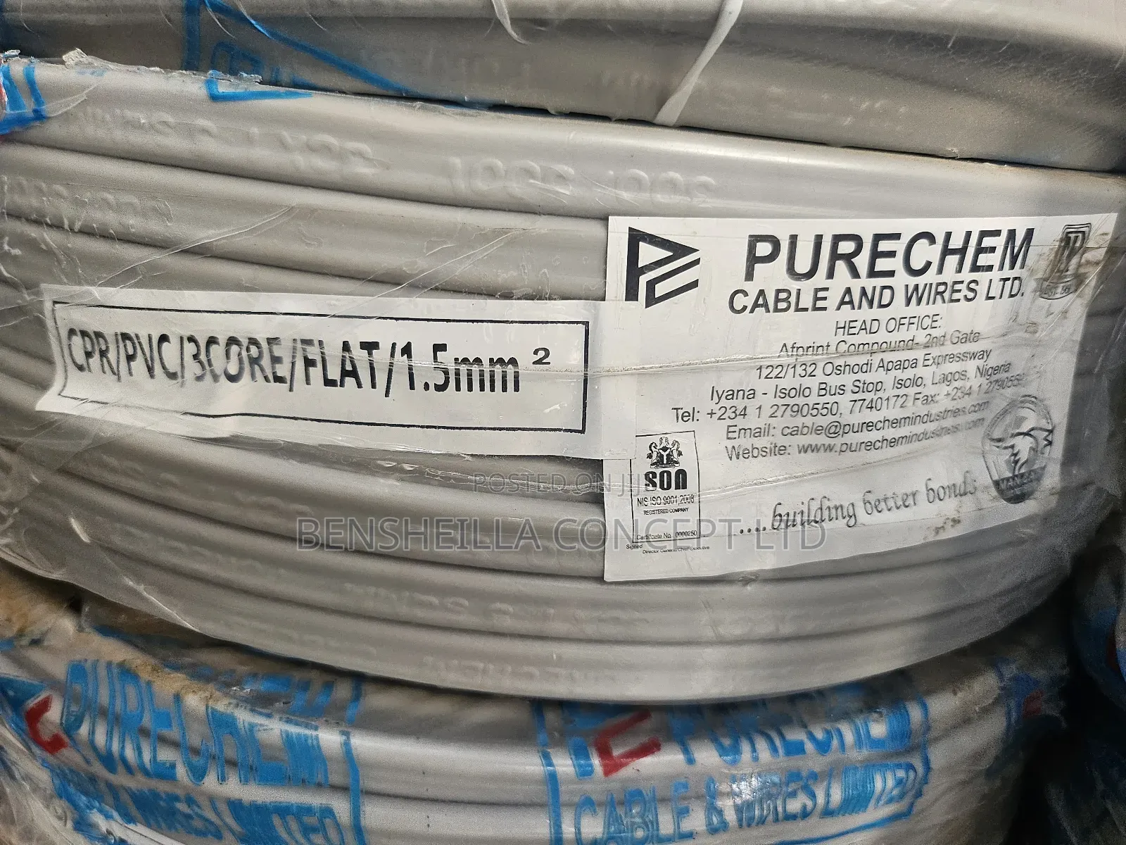 3c X 1.5mm Multi-Core Flat Cable