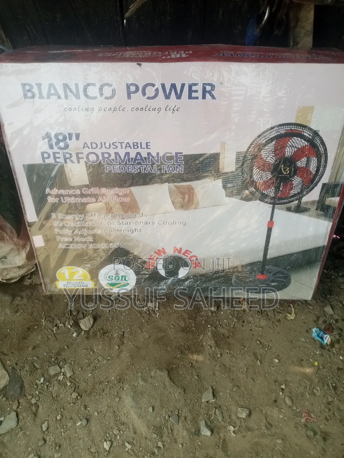 18" Bianco Power Fan