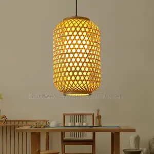 South East Asian Handmade Bamboo Wooven Lantern Chanderlier