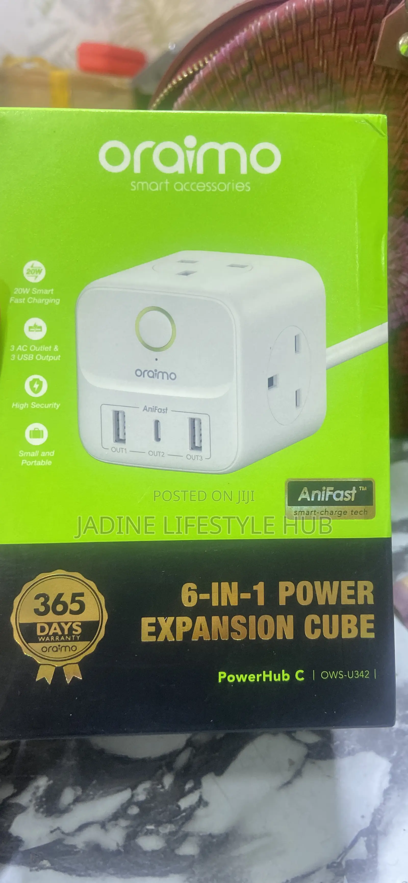 6in1 Power Extension Cube