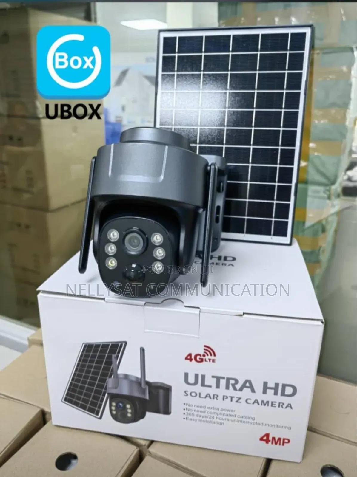 Ubox 4g Single Lens Solar Powered CCTV Camera