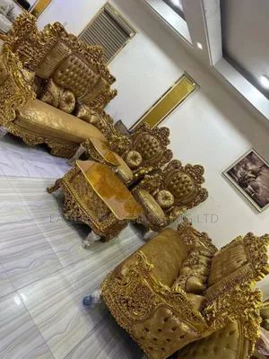 Topnotch Quality Turkish Royal Chair With Center Table and 2 Stool