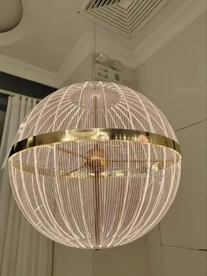 Luxurious Drop Lamp in a Ball  Form