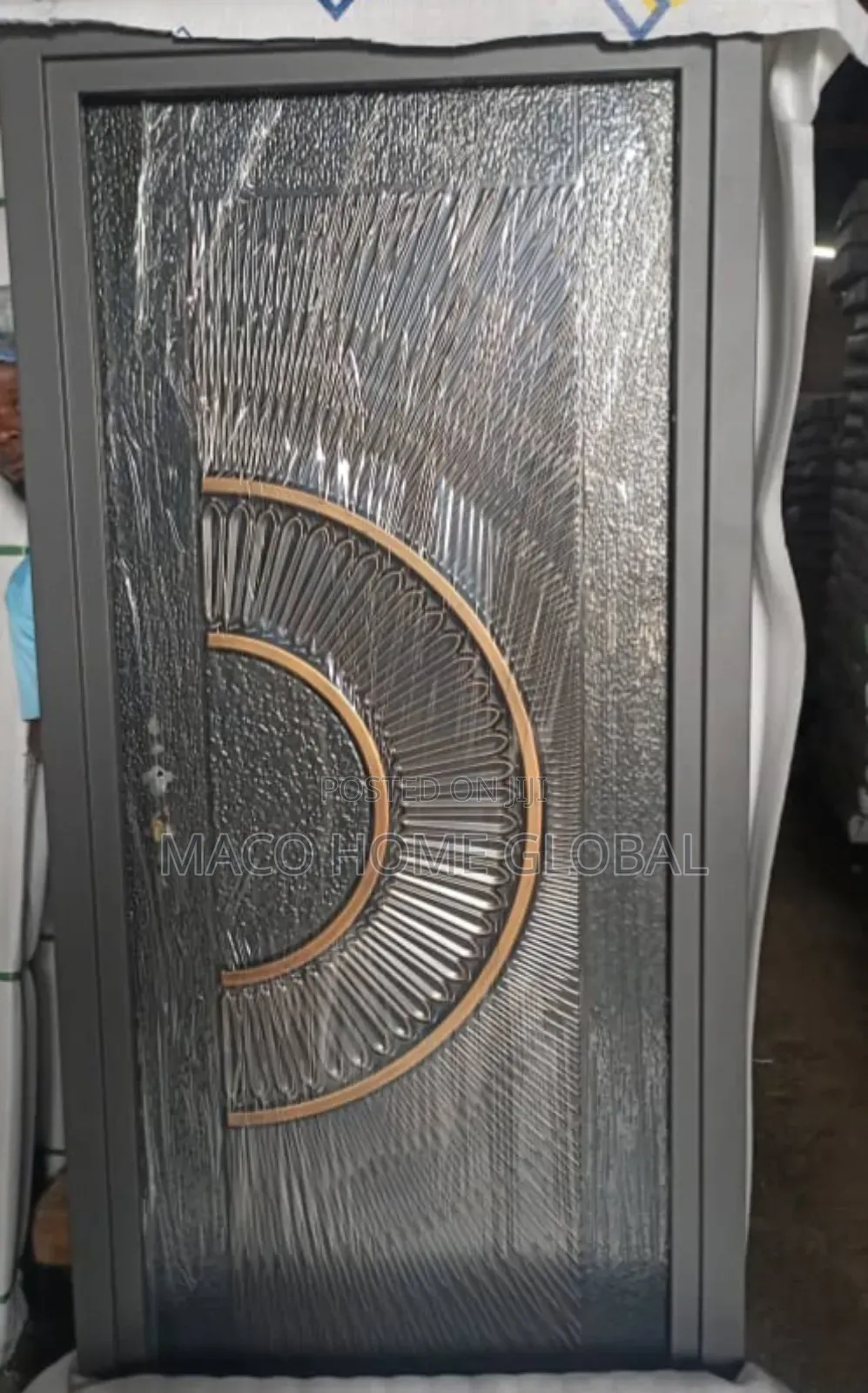 Security Cast Door. Front and Back Design. 3ft by 7ft