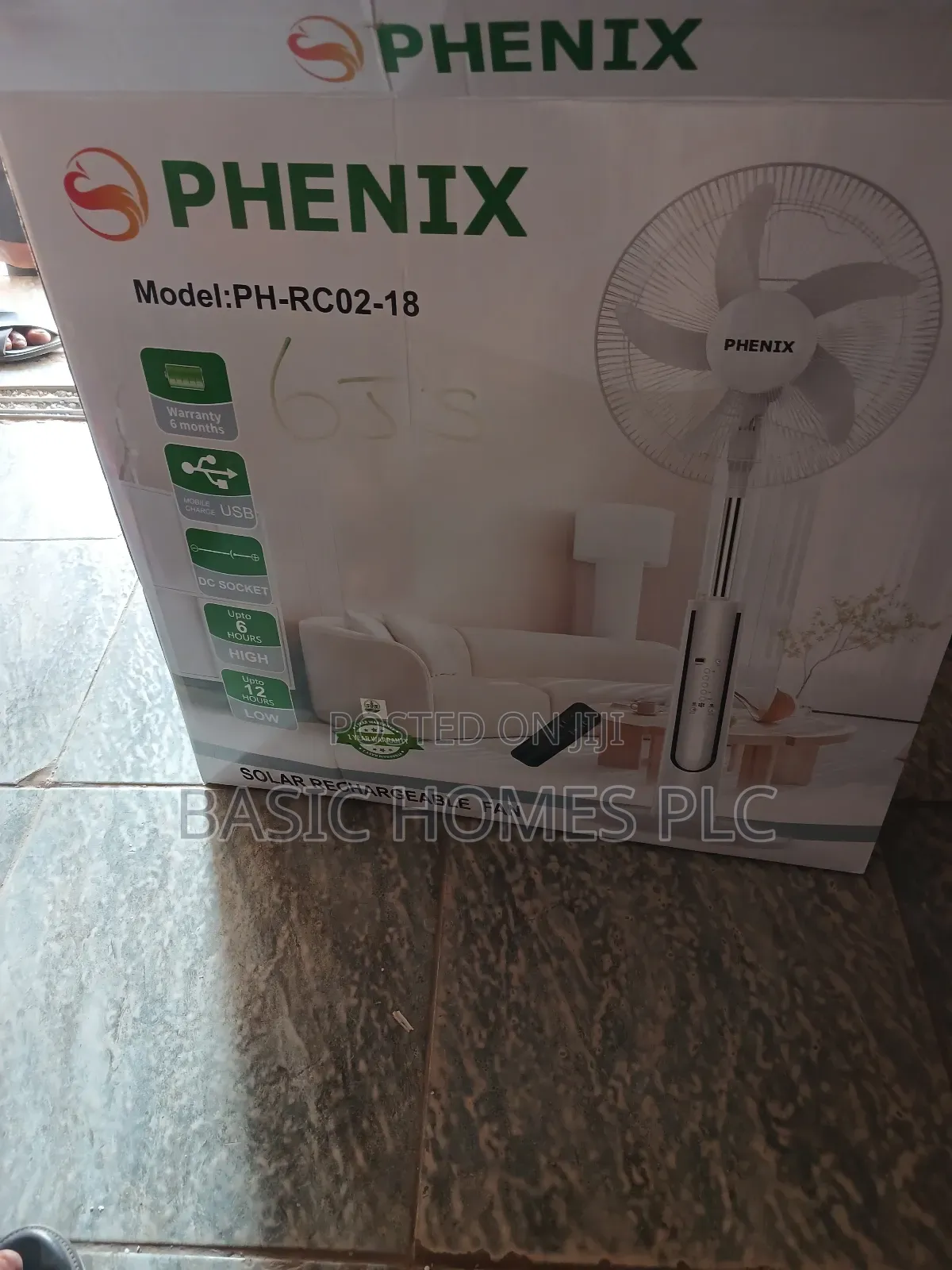 Phenix Rechargeable Fan