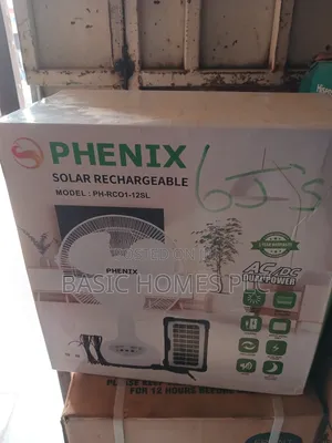 Phenix Solar Rechargeable Table Fan