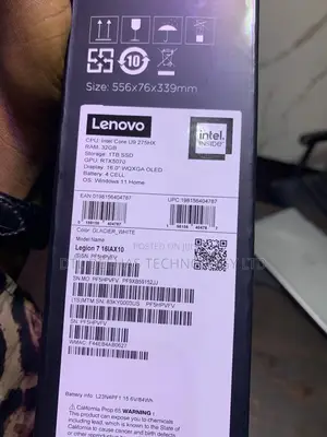 New Laptop Lenovo Legion 7 64GB SSD 1T