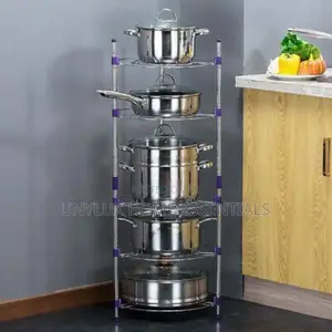 5-Tier Stainless Steel Pot and Pan Rack