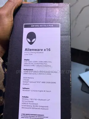 New Laptop Dell Alienware X16 R2 32GB Intel Core Ultra 9 SSD 2T