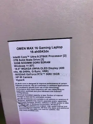 New Laptop HP Omen Max 16 32GB Intel Core Ultra 9 SSD 2T