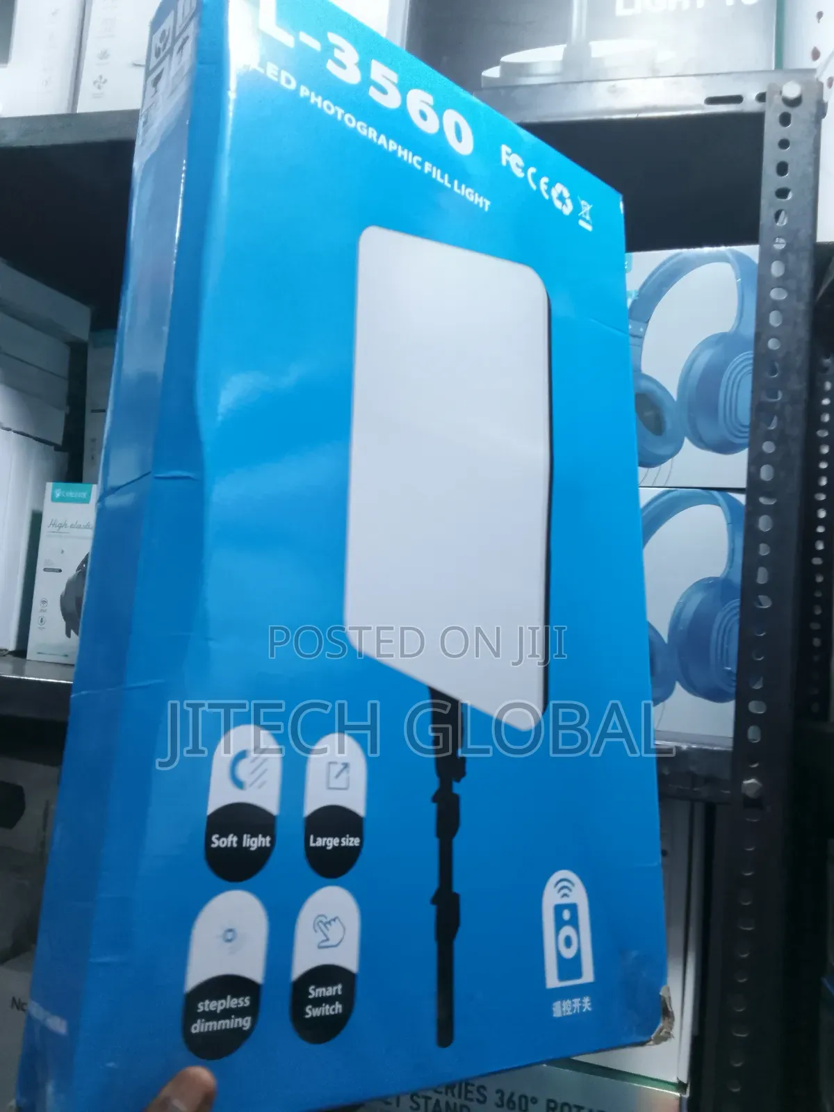 L3560 Led Panel Light With Tripod Stand Remote Control