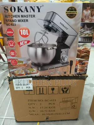 Sokany Kitchen Master Stand Mixer, Model Sc-623/Sc-623e.