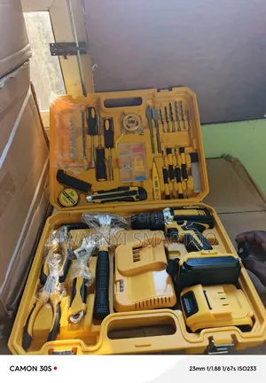 Tools Box With Battery Drilling Machine