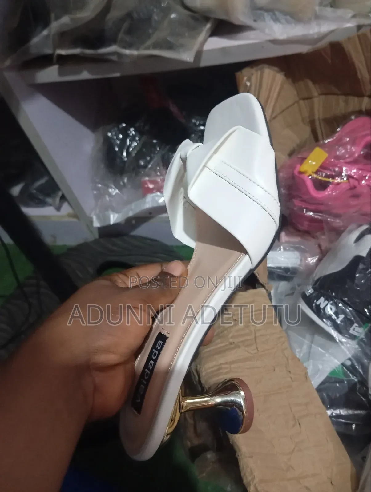 White Heels Slippers