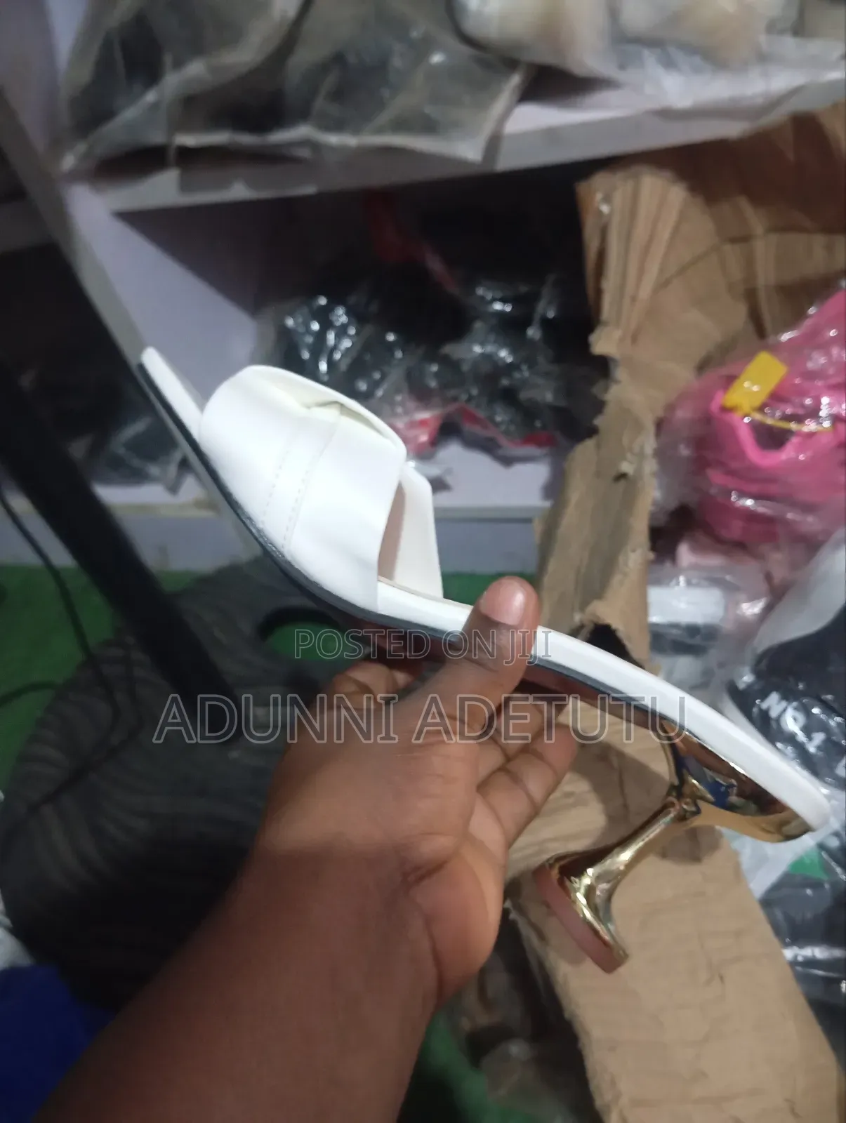 White Heels Slippers