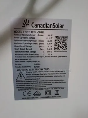 300watt Canadian Solar Panel