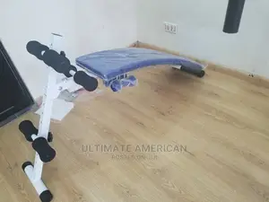 American Sit-Up With Push-Up Bar and Dumbbell