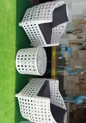 Rattan White Balcony 2 Chairs With Table Set