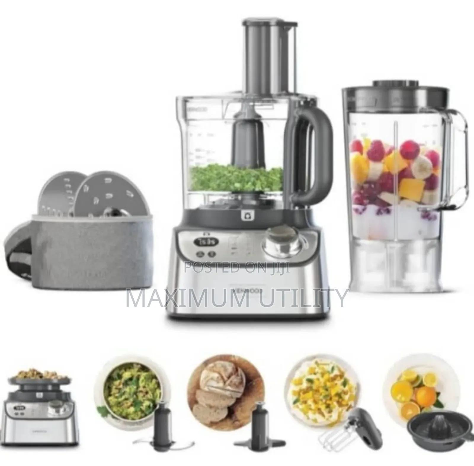 Original Australia Kenwood Multi Complete Food Processor Wit Blender