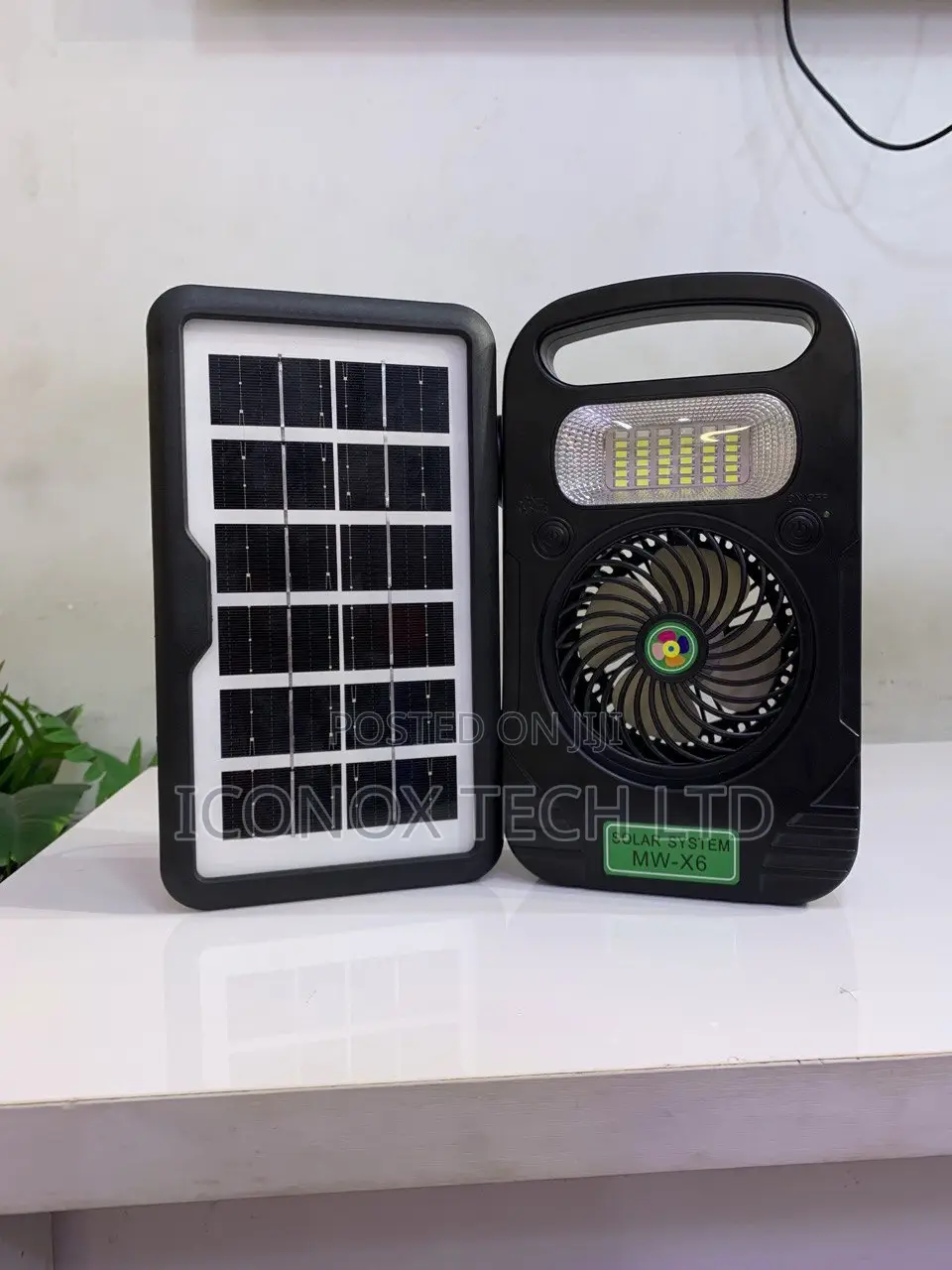 Portable Traveling Solar System Mw-X6" Solar Lighting and Power Kit