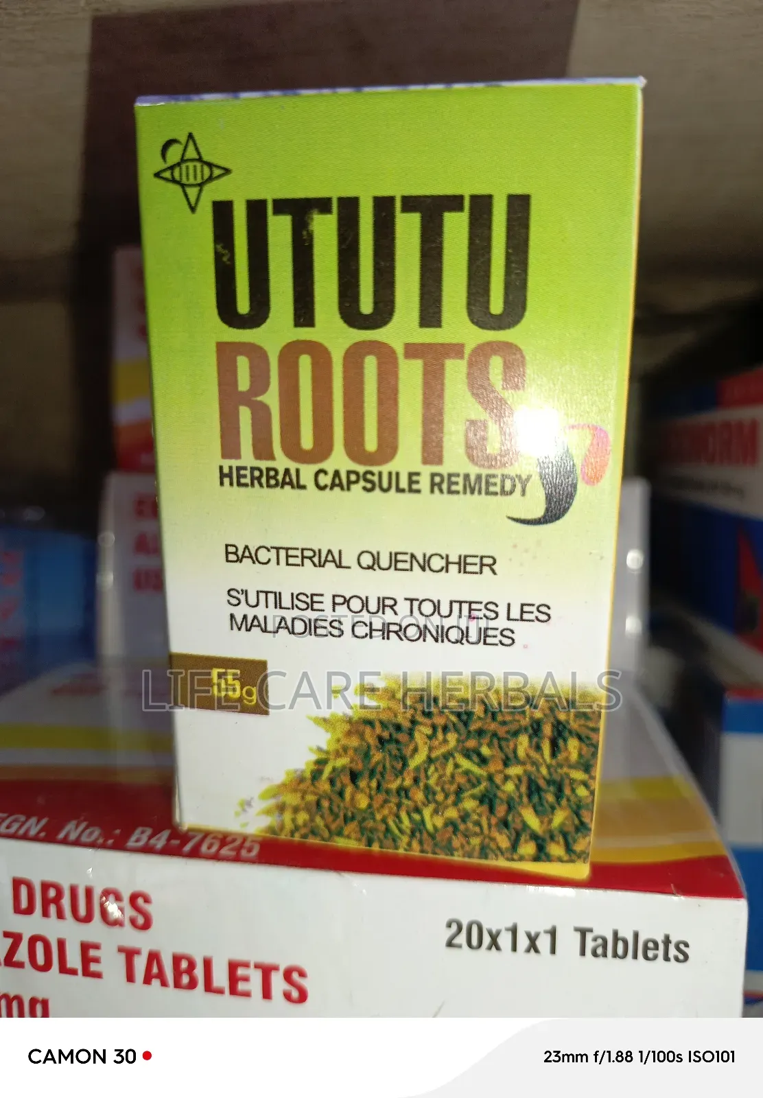 Bacterial Quensher Herbal Therapy Ututu Roots