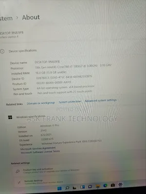 Laptop Microsoft Surface Laptop 4 16GB Intel Core I7 SSD 512GB