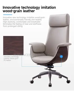 Executive Ergonomic Office Chair – Leather Swivel Manager Chair