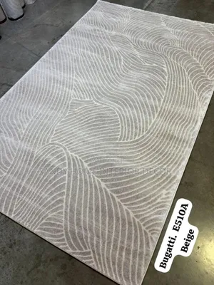 E510 Design Turkish Soft Pile Center Rug Beige Color