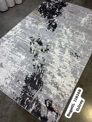 Quality Design Bugatti 814 Grey Colour Underfoot Center Rug Turkish