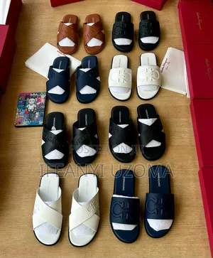 Luxury Designer Leather Slippers