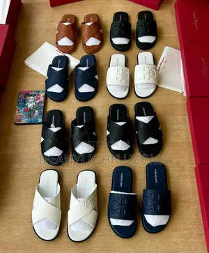 Luxury Designer Leather Slippers