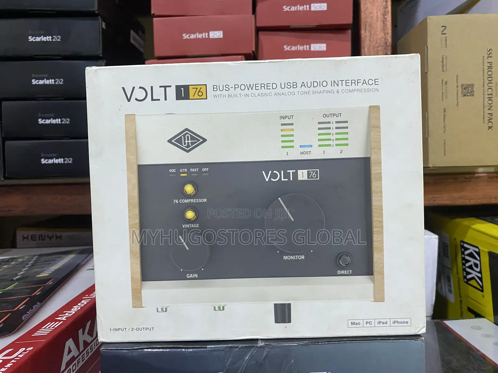 Universal Audio Volt 176 Portable 1x2 Usb Type-C Audio/Midi Interface