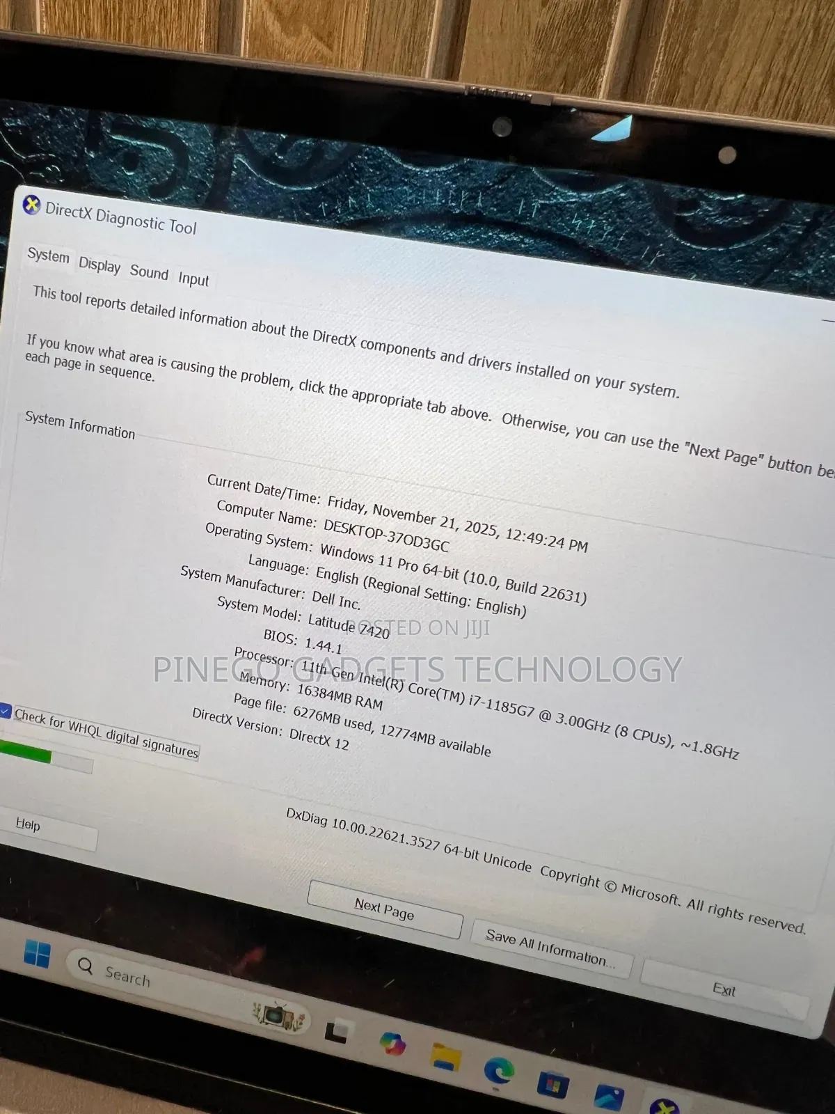 Laptop Dell Latitude 7420 16GB Intel Core I7 SSD 512GB