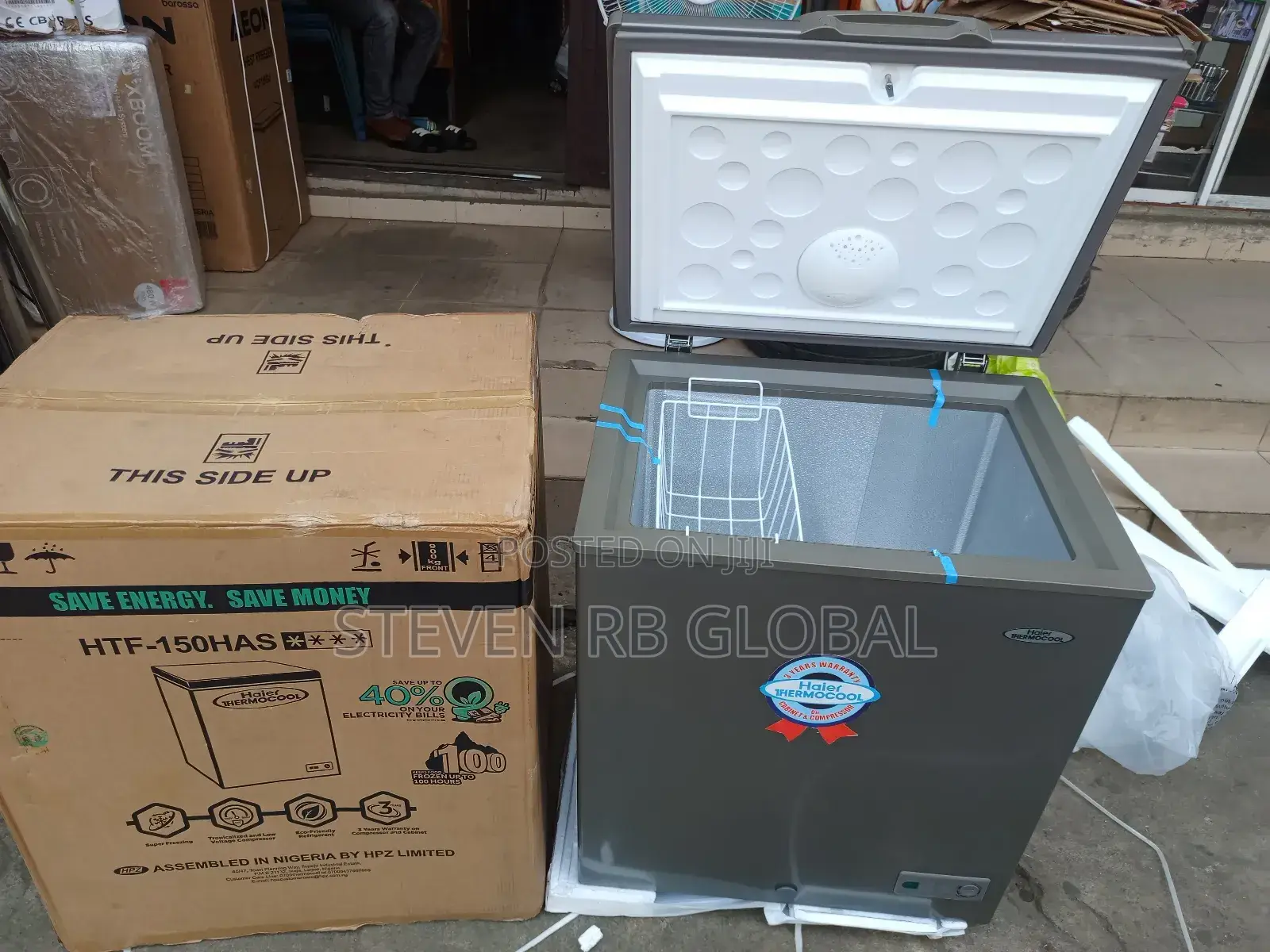 Haier Thermocool Chest Freezer 150l – Silver (Htf-150l / HTF-150has)