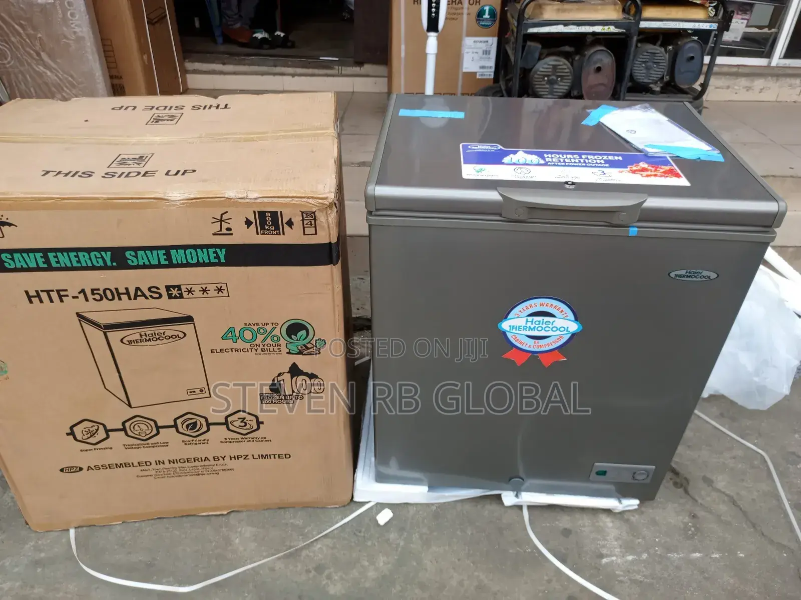 Haier Thermocool Chest Freezer 150l – Silver (Htf-150l / HTF-150has)