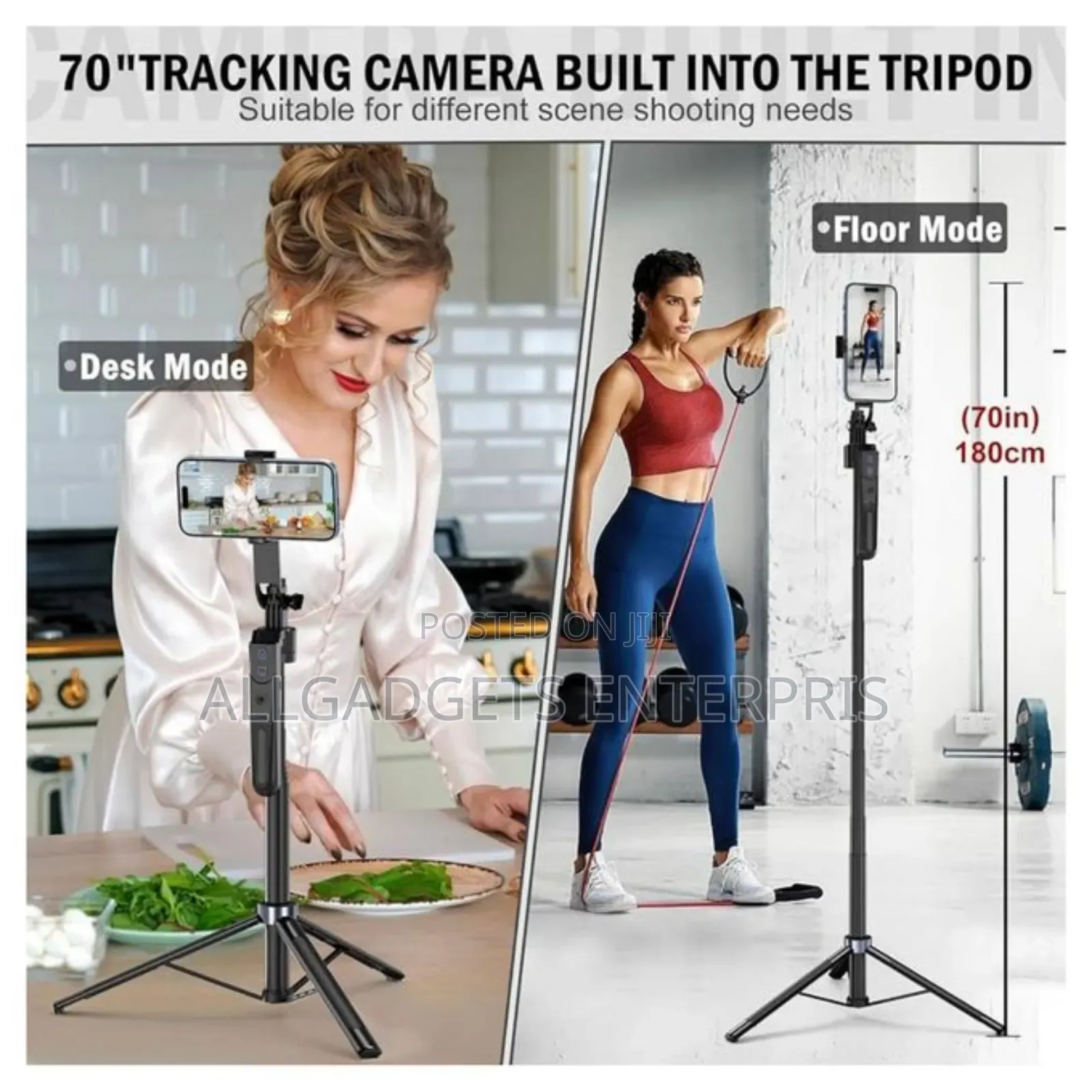 Auto Face Tracking Selfie Stick Gimber