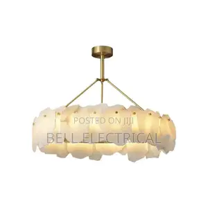 600mm Alabaster Round Chandelier