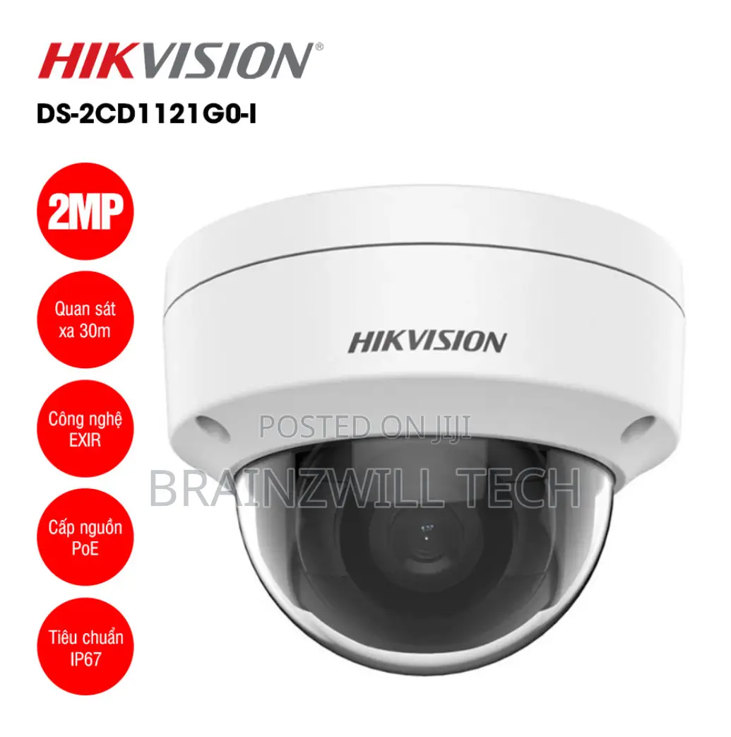 Hikvision 2mp Ip Dome Camera (Ds-2cd1121g0-I)