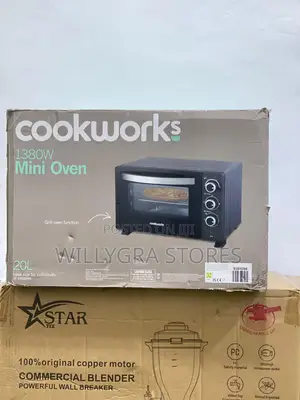 Cookworks Mini Oven 1380w 20l Variable Temperature Control Heavy