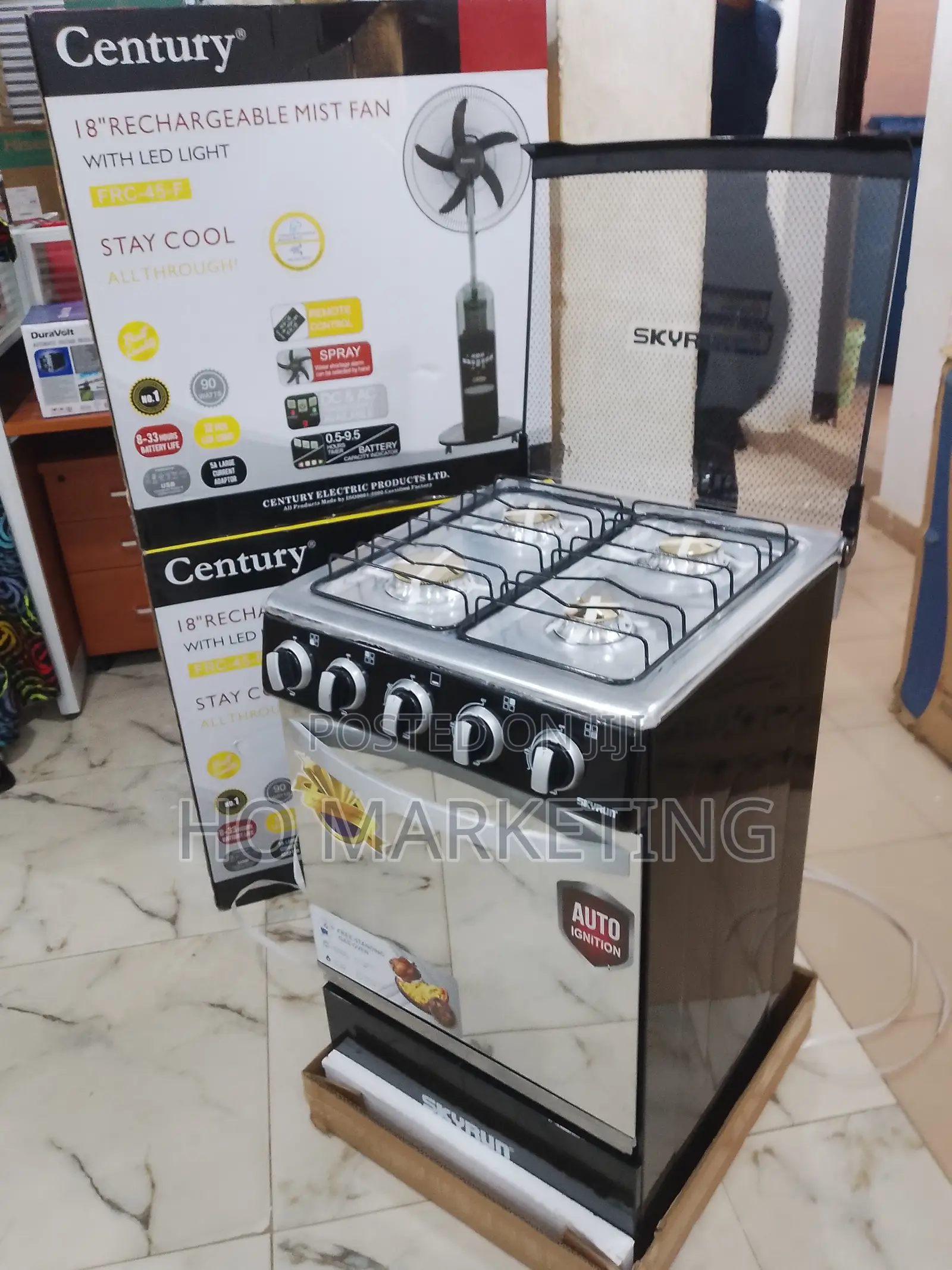 Skyrun 4-Burner Gas/Electric Standing Cooker – Latest Model