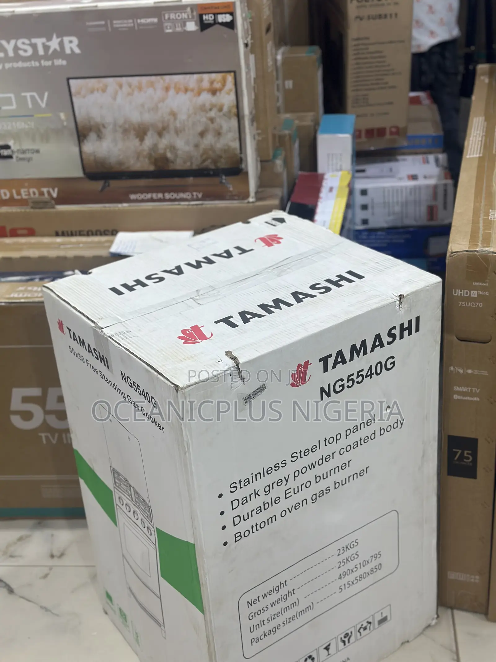 Tamashi 4-Burner Kitchen Gas Cooker